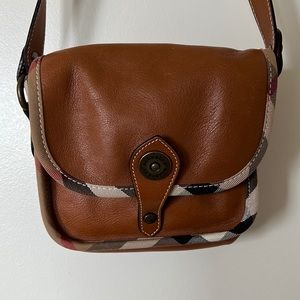 Burberry Small Nova Check Trim Flap Bag